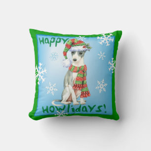 Happy Howlidays Italian Greyhound Cushion