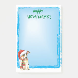 Happy Howlidays Jack Russell Terrier Post-it Notes