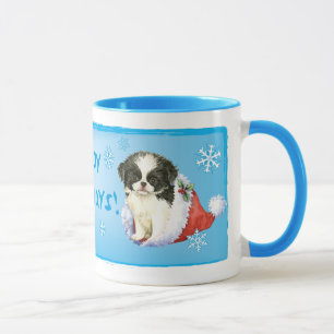 Happy Howlidays Japanese Chin Mug