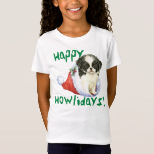 Happy Howlidays Japanese Chin T-Shirt