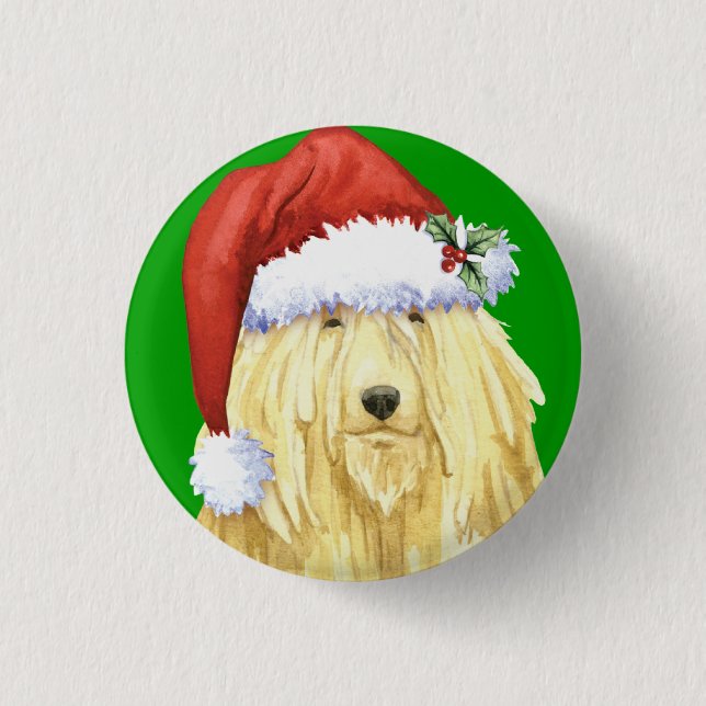 Happy Howlidays Komondor 3 Cm Round Badge (Front)