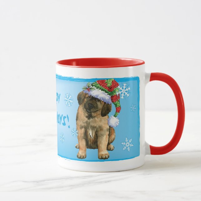 Happy Howlidays Leonberger Mug (Right)
