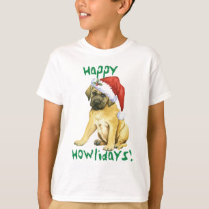 Happy Howlidays Mastiff T-Shirt