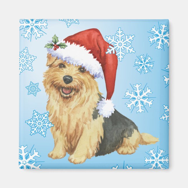 Happy Howlidays Norfolk Terrier Magnet (Front)
