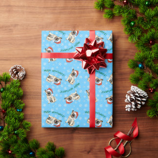 Happy Howlidays Norwegian Elkhound Wrapping Paper