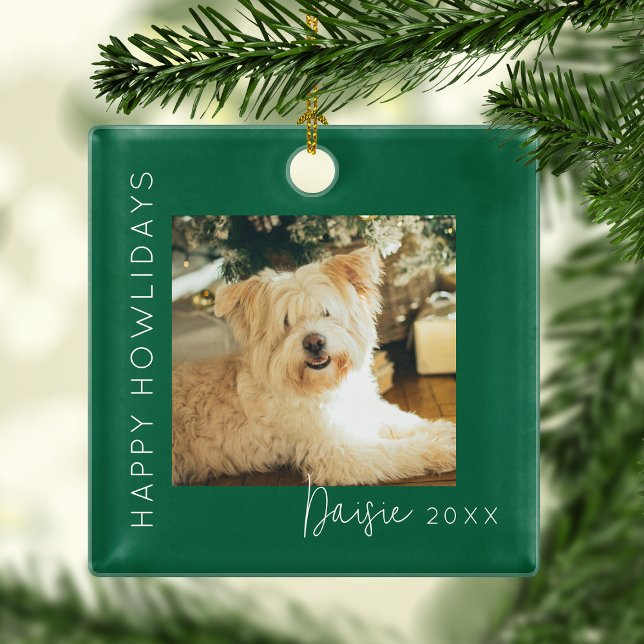 Happy Howlidays | Pet Photo Christmas Tree Metal Tree Decoration (Creator Uploaded)