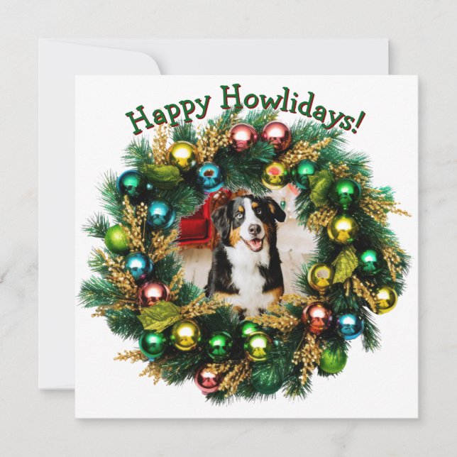 Happy Howlidays Photo Card (Front)