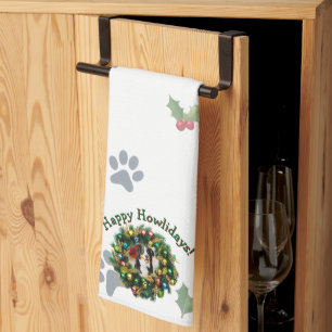 Happy Howlidays Photo Image Tea Towel