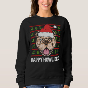 Happy Howlidays Pitbull Dog Lover Merry Christmas Sweatshirt