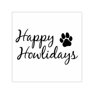 Happy Howlidays - Press Stamp