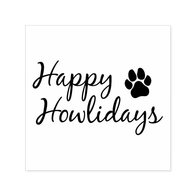 Happy Howlidays - Press Stamp (Design)