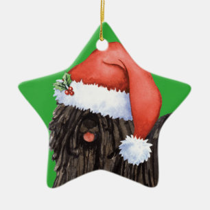 Happy Howlidays Puli Ceramic Tree Decoration