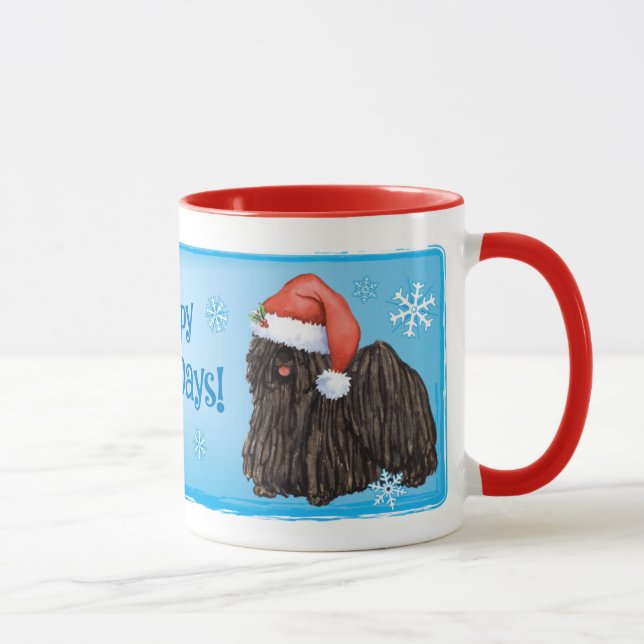 Happy Howlidays Puli Mug (Right)