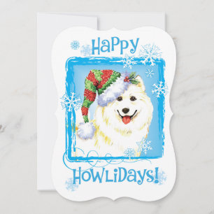 Happy Howlidays Samoyed Holiday Card