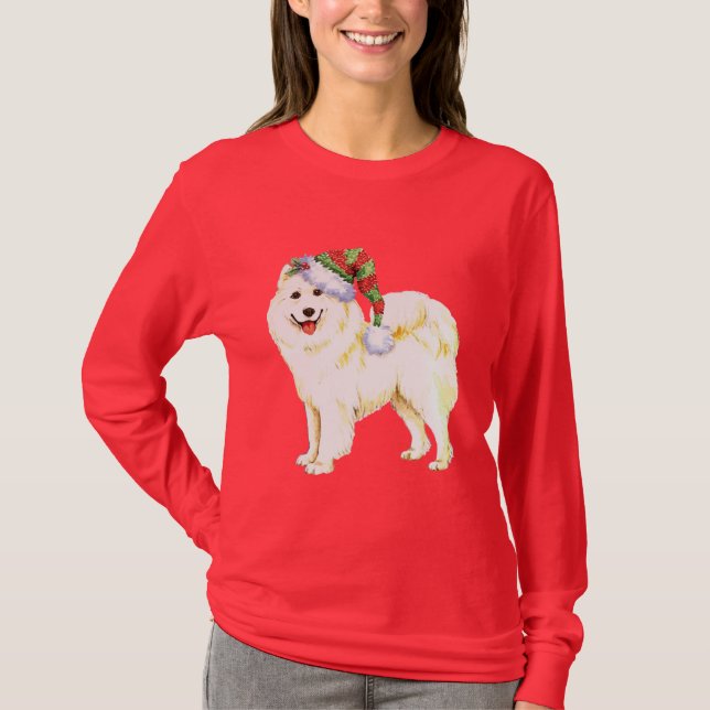 Happy Howlidays Samoyed T-Shirt (Front)