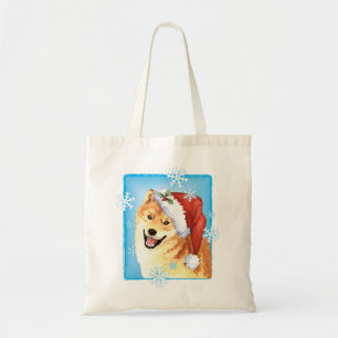 Happy Howlidays Shiba Inu Tote Bag