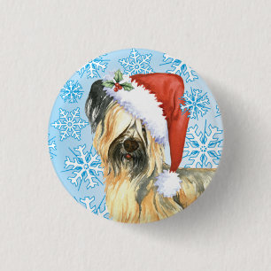 Happy Howlidays Skye Terrier 3 Cm Round Badge