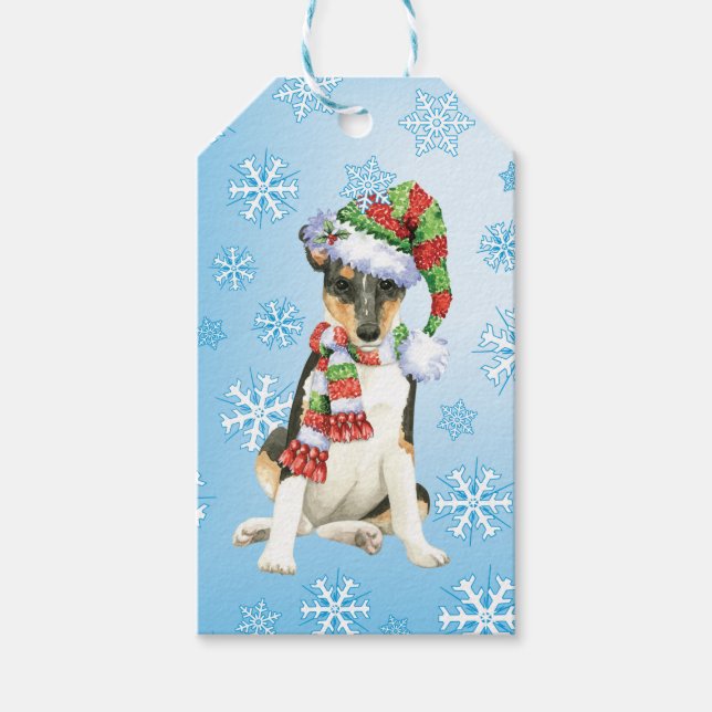 Happy Howlidays Smooth Collie Gift Tags (Front)