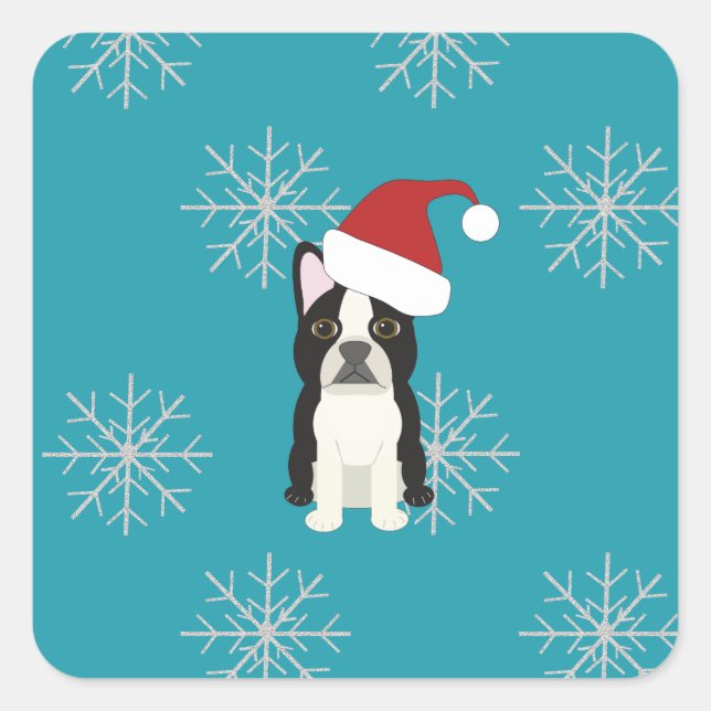 Happy Howlidays Square Sticker (Front)