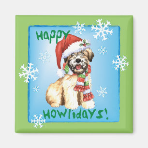 Happy Howlidays Wheaten Magnet