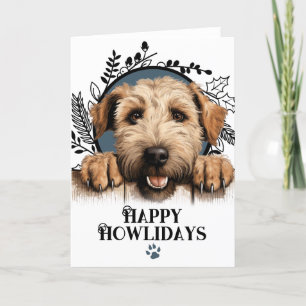 Happy Howlidays Wheaten Terrier Dog Christmas Holiday Card