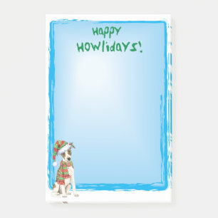 Happy Howlidays Whippet Post-it Notes