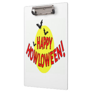 "HAPPY HOWLOWEEN" BATS CLIPBOARD