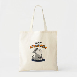 Happy Howloween Funny Dog Pun  Tote Bag