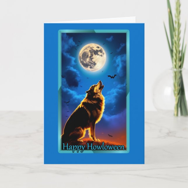 Happy Howloween Halloween Card (Front)