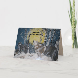 HAPPY HOWLWEEN WOLF card