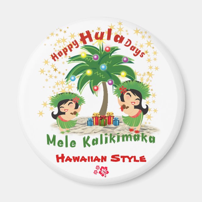 Happy Hula Days 3 Magnet  (Front)