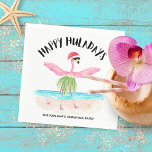 Happy Huladays Flamingo Tropical Beach Christmas Napkin<br><div class="desc">Infuse your festive celebrations with a splash of tropical humour with these Happy Huladays Flamingo Beach Napkins featuring a whimsical flamingo sporting a Santa hat, hula dancing by the ocean waves, ready to bring a smile to your guests' faces. These napkins are the perfect blend of holiday cheer and beachy...</div>