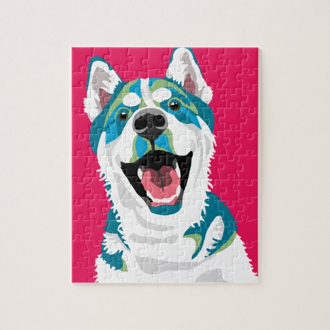 Happy Husky Jigsaw Puzzle (Vertical)