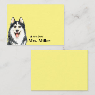 Happy Husky Personalised Card