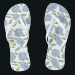 Happy Hydrangeas Something Blue Wedding Weekend Jandals<br><div class="desc">A sweet and unexpected something blue as you get ready on your wedding weekend. Would be a great bridesmaid gift! Flower girl option available in my shop.</div>