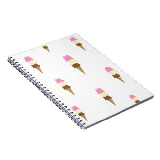 happy ice creams spiral notebook