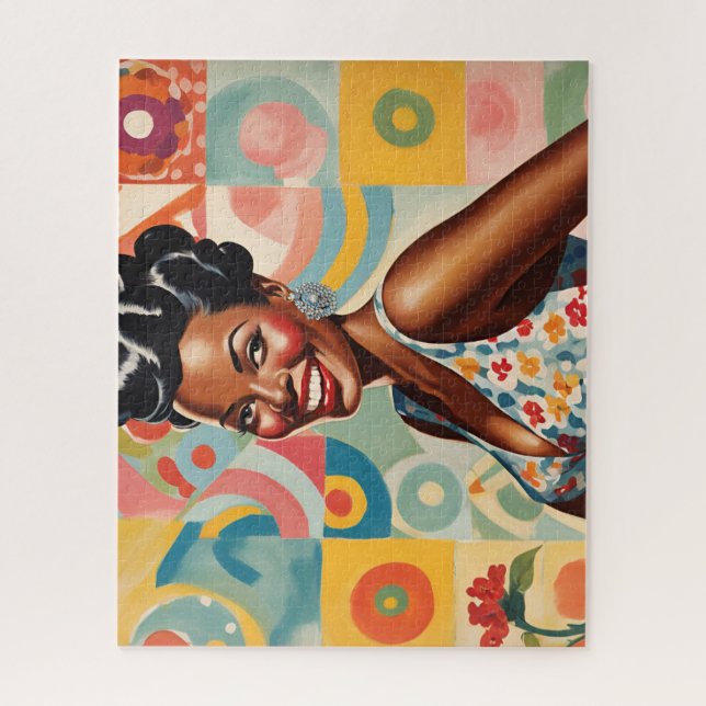 Happy in colour jigsaw puzzle (Vertical)