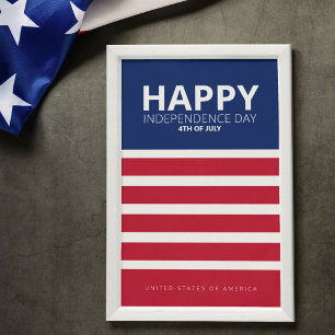 Happy Independence Day 14th july Poster