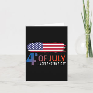 Happy Independence Day 2023 American Flag For Men  Card