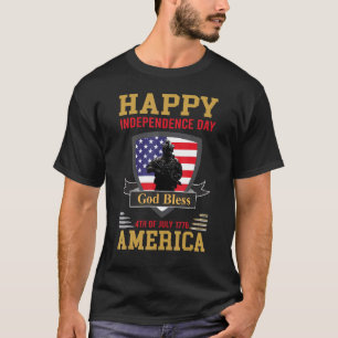 Happy Independence Day 4th Of July God Bless You A T-Shirt