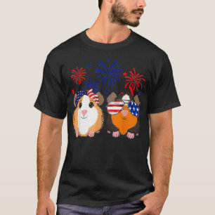 Happy Independence Day 4th Of July GUINEA Pig Love T-Shirt