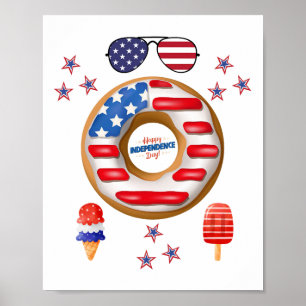 Happy Independence Day 4th Of July Sweet Designs Poster