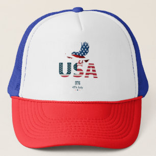 Happy Independence day 4th of July  Trucker Hat
