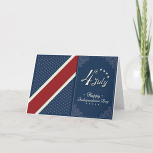 Happy Independence day America Thank You Card