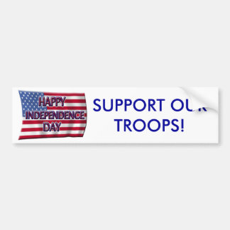 Happy Independence Day Bumper Sticker