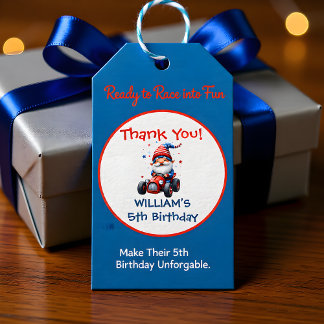 Happy Independence Day Cute Gnome Birthday Gift Tags
