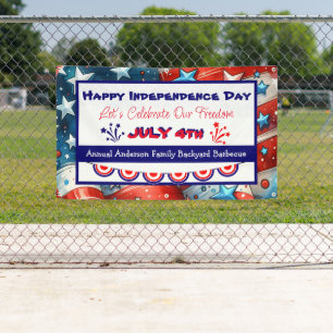 Happy Independence Day   Fourth of July Banner