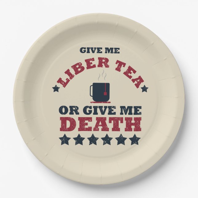 Happy independence day funny 4th of july paper plate (Front)