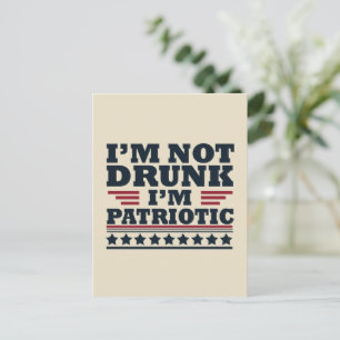Happy independence day funny 4th of july postcard