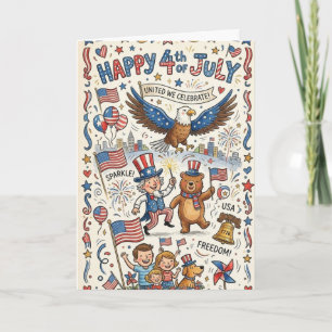 Happy Independence day greeting card